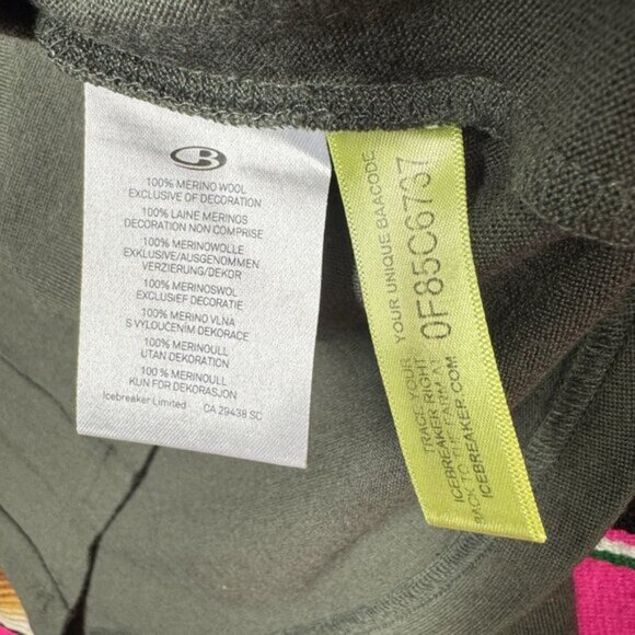 Icebreaker Shirt Mens Small GT 260 Lightweight Baselayer Merino Wool Thumb Holes - Picture 7 of 9